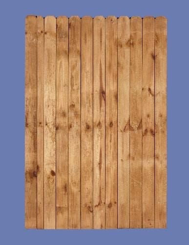6 h x 4 w PT pine stockade walk gate (1/2" picket on 2 x 4 back rail)