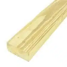 2″ x 4″ x 8 PT pine back rail
