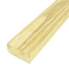 2″ x 4″ x 8 PT pine back rail