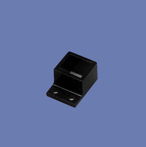 aluminum stationary wall mount bracket black - BLK