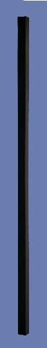 2" x 2"  x 6 .125 blank aluminum gate Post - BLK