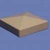 5" external flat cap - TAN
