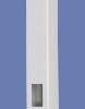5" X 5" X 78" CONTEMPORARY SCALLOP END POST FOR 4 HIGH-WHT..