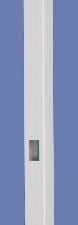5″ X 5″ X 78″ CONTEMPORARY SCALLOP END POST FOR 4 HIGH-WHT