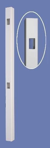 5" X 5" X 78" CONTEMPORARY STRAIGHT LINE POST FOR 4 HIGH-WHT..